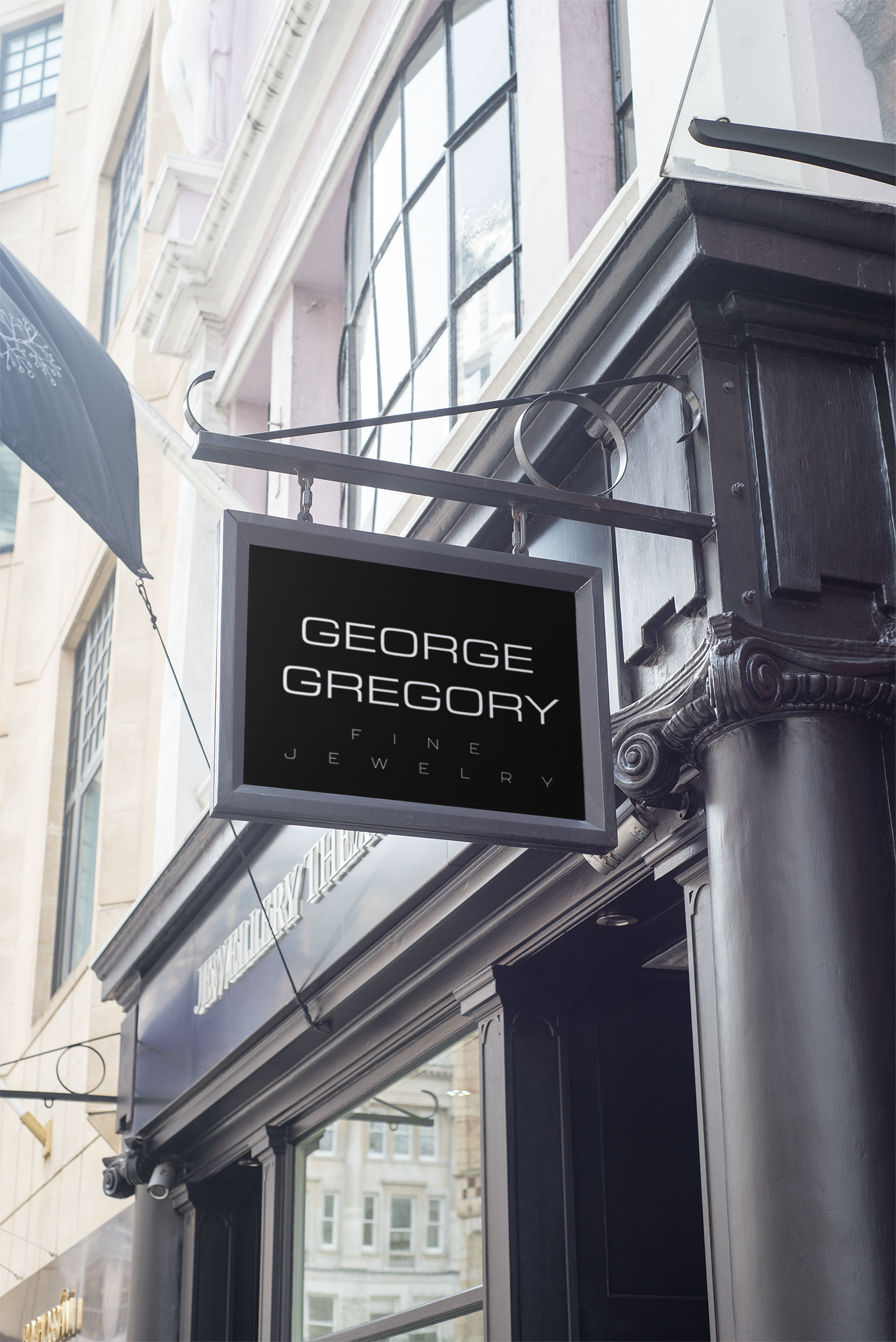 mockup-of-a-rectangular-sign-hanging-on-a-black-colored-store-1330-el